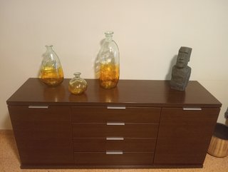 Aparador Comedor Madera y Cristal