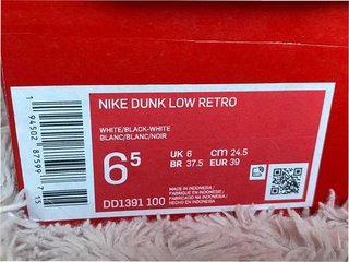 Nike Dunk Low Panda EU 39