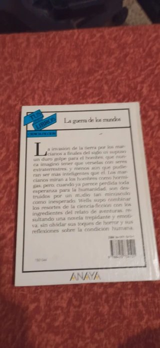 Libro, La guerra de los mundos. Herbert G. Wells