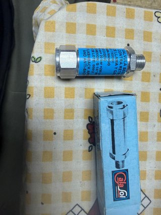 Válvula Seguridad Gala Gar Antirretroc. Oxígeno