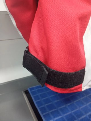 Chaqueta Moto Bela Roja y Gris