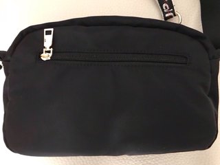 BOLSO NEGRO BANDOLERA TEJIDO GABARDINA