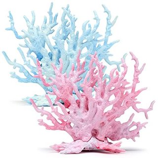 Coral Falso Acuario Rosa y Azul