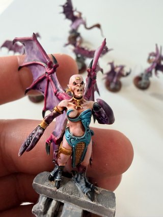 10 Diablillas Slaanesh Aladas Exclusivas