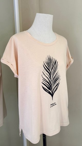 Camiseta Mango Beige Talla L