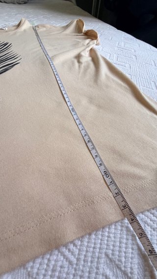 Camiseta Mango Beige Talla L