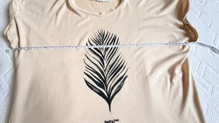 Camiseta Mango Beige Talla L