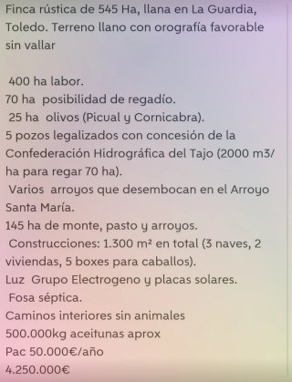 •Finca Viñedos 48ha Riego Valladolid
