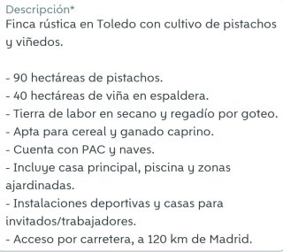 •Finca Viñedos 48ha Riego Valladolid