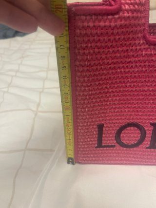 Bolso Loewe Rafia Verano Rosa