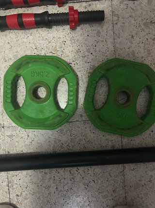 Conjunto de pesas para entrenamiento en casa