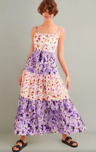 Vestido Desigual Talla L Estampado Floral