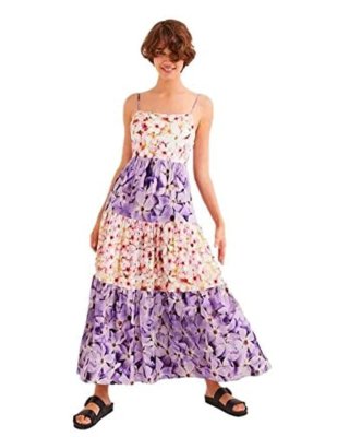 Vestido Desigual Talla L Estampado Floral