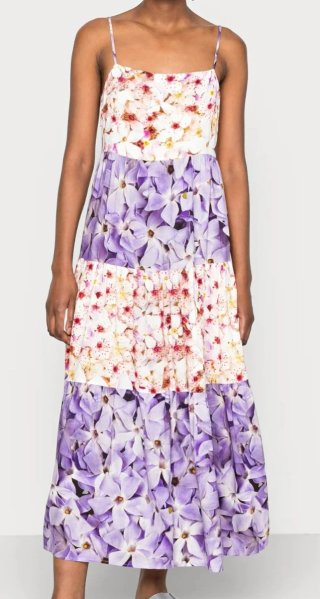 Vestido Desigual Talla L Estampado Floral
