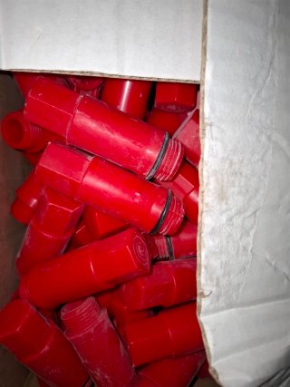 30 Tapones para Llave de Paso Rojas