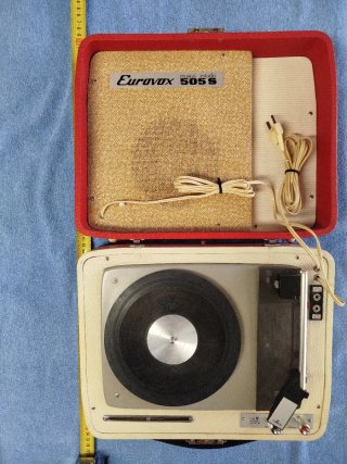 Tocadiscos Eurovox 505 S, musical estudio, años 60