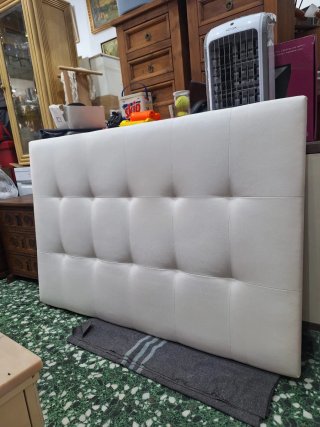 Cabecero Polipiel Blanco ancho 150cm alto 1.05cm
