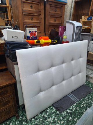 Cabecero Polipiel Blanco ancho 150cm alto 1.05cm