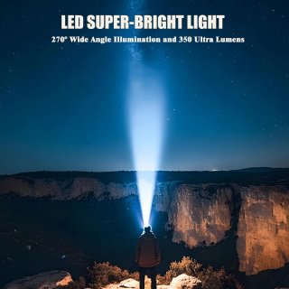 Linterna Frontal LED Recargable Súper Brillante