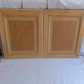 2 Marcos Antiguos Dorados y grises 47x41cm