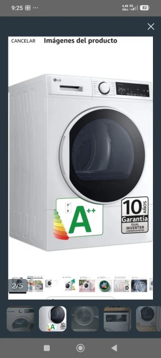 Secadora LG 8kg