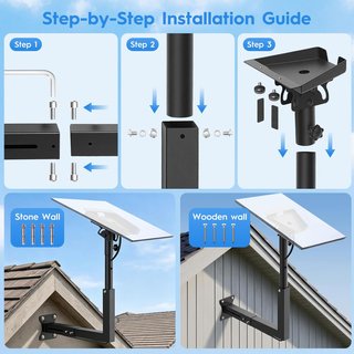 TRIDEP Soporte Pared Starlink Gen 3 Telescópico