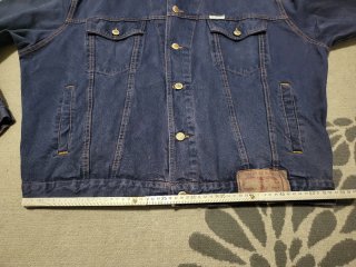 Giacca in denim Les Pant Jeans vintage anni '90 XL