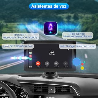 AWESAFE Pantalla Coche 7'' CarPlay Android Auto
