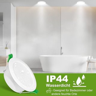 Jaenmsa 6xFocos LED empotrables 8W 75-85mm 6500K