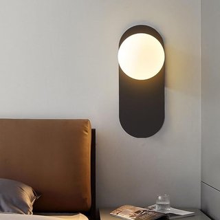 ZTTECH Aplique Pared Globo Vidrio Satinado 120mm