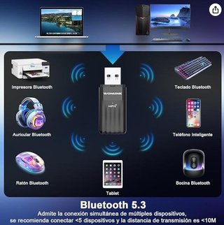 WONLINK USB WiFi6 y Bluetooth 5.3 para PC