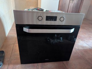Horno Teka Acero Inoxidable y Cristal Negro