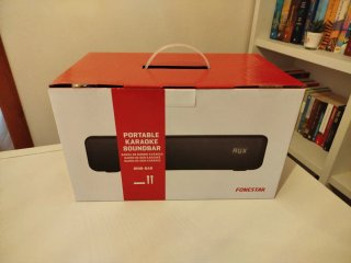 Fonestar Barra Sonido Portátil Karaoke 2 Micrófono
