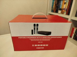 Fonestar Barra Sonido Portátil Karaoke 2 Micrófono