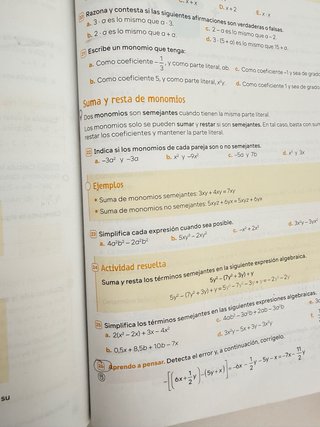 Matemáticas 1 secundaria Revuela