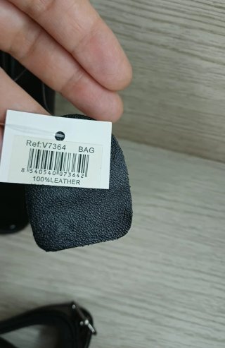 Bolso Piel Hombre Negro Bandolera