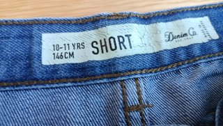 Pantalones vaqueros cortos niño 10-11 años