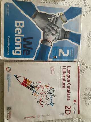 Libro We Belong y Llengua Catalana 2D