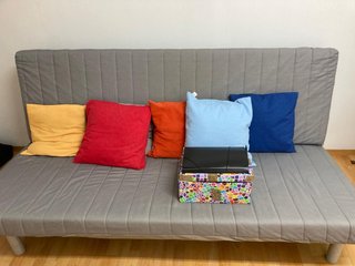 Sofá Cama Doble Gris