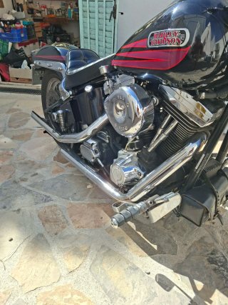 Escapes Drag Pipes Harley Softail