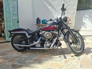 Escapes Drag Pipes Harley Softail