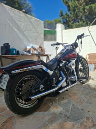 Escapes Drag Pipes Harley Softail