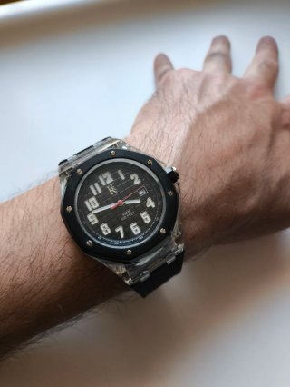 Orologio Uomo K Nero Argento