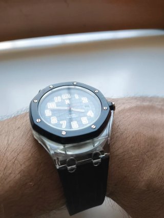 Orologio Uomo K Nero Argento