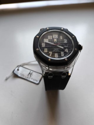 Orologio Uomo K Nero Argento