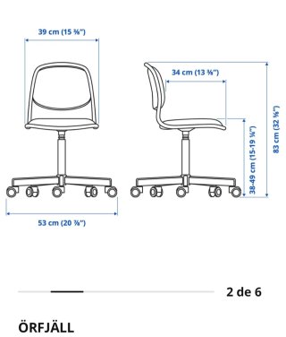 Silla de escritorio infantil IKEA ÖRFJÄLL