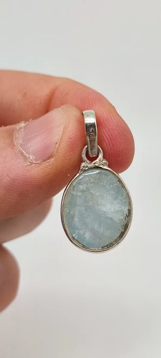 Colgante de Plata y Aguamarina.