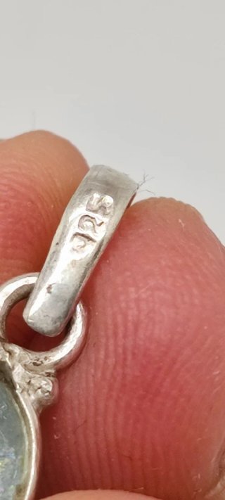 Colgante de Plata y Aguamarina.