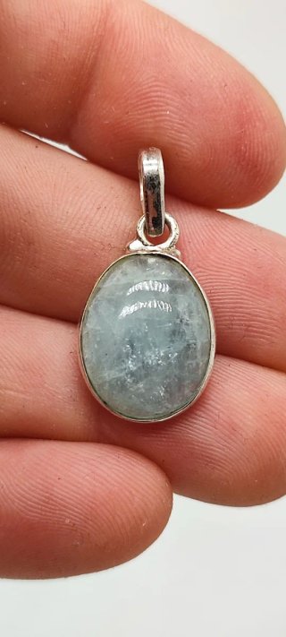Colgante de Plata y Aguamarina.