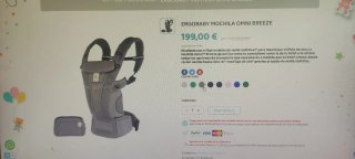Mochila Ergobaby Omnibreeze Gris